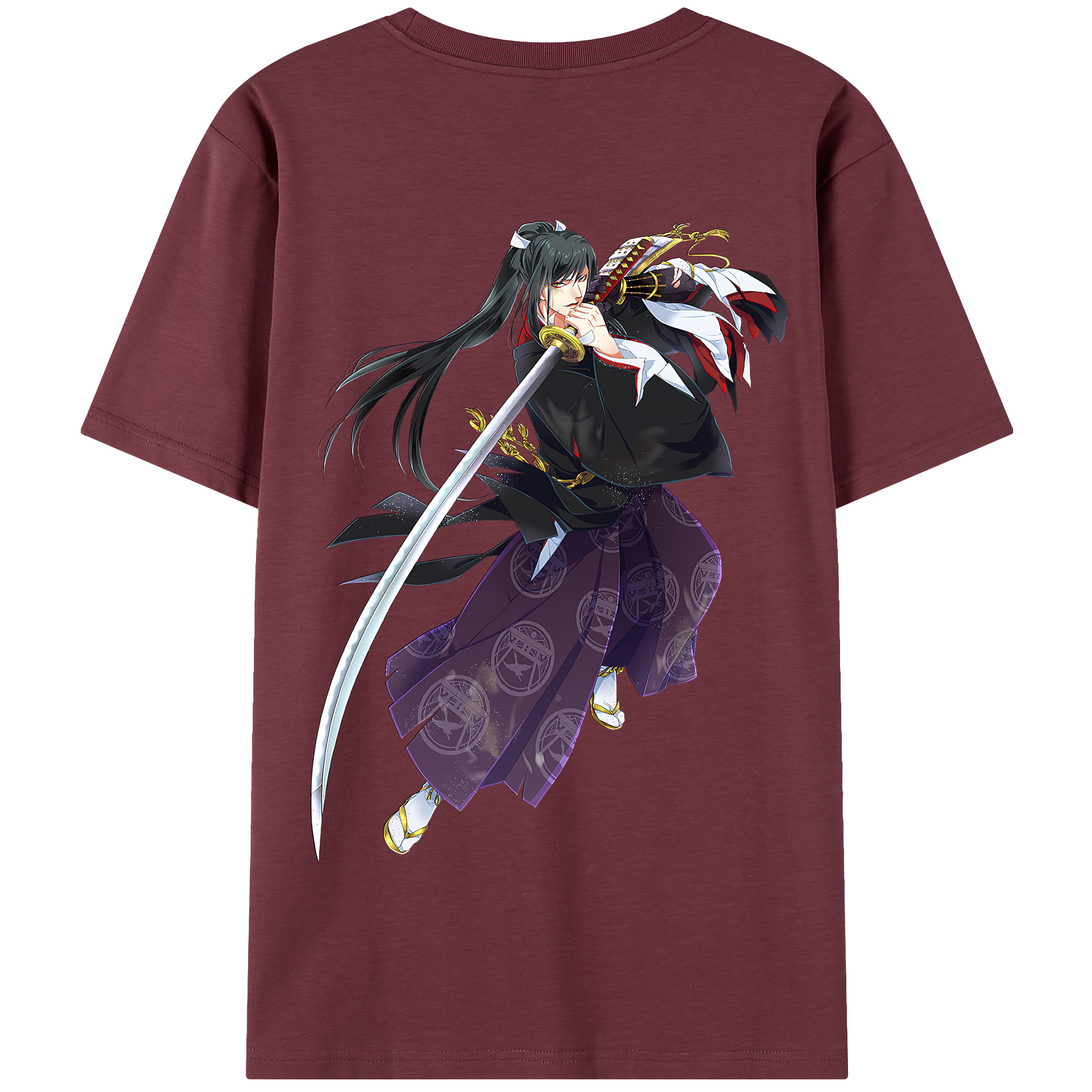 （画像用） 刀剣乱舞 Touken Ranbu 綿100％半袖Tシャツ（背面プリント）